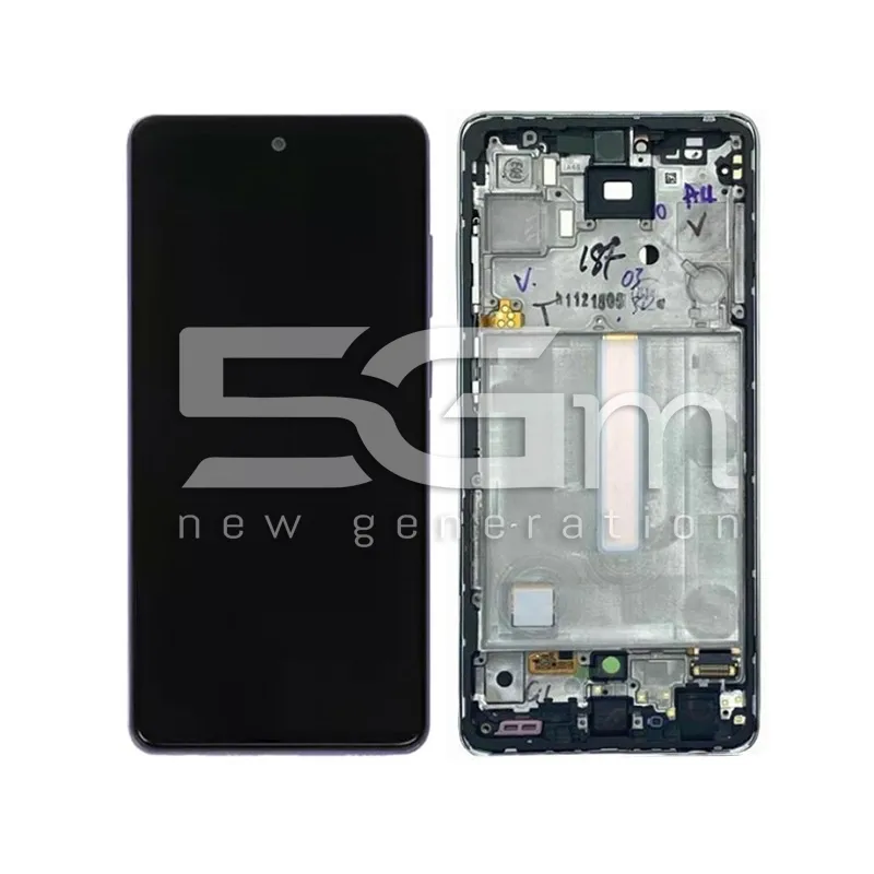 Display Touch + Frame White Samsung SM-A525 - A526 A52 Ori | Store Online 5G-M