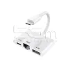 3-in-1 USB-C auf USB - Ethernet - Type-C Power Adapter | 5G-M
