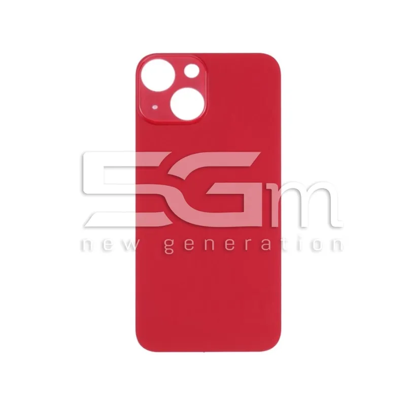 Carcasă Spate Roșu iPhone 13 Mini Orificiu Mare (Fără Logo) | 5G-M