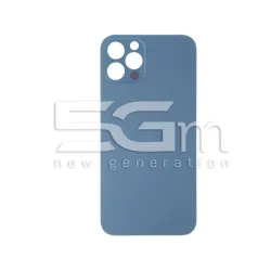 Coque Arrière Bleue iPhone 13 Pro Max Grand Trou (Sans Logo) | 5G-M.com