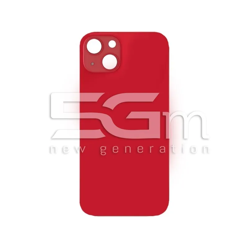 Rückabdeckung Rot iPhone 13 Großes Loch (Ohne Logo) | 5G-M