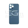 Achterkant Cover Blauw iPhone 12 Pro Groot Gat (Zonder Logo) | 5G-M