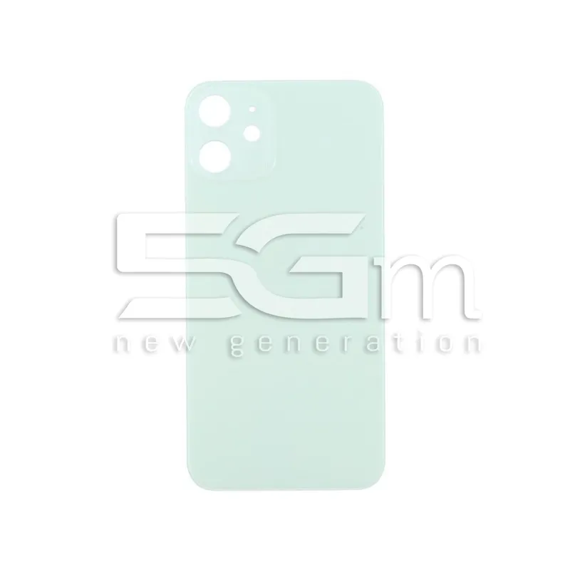 Coque Arrière Verte iPhone 12 Mini Grande Ouverture (Sans Logo) | 5G-M