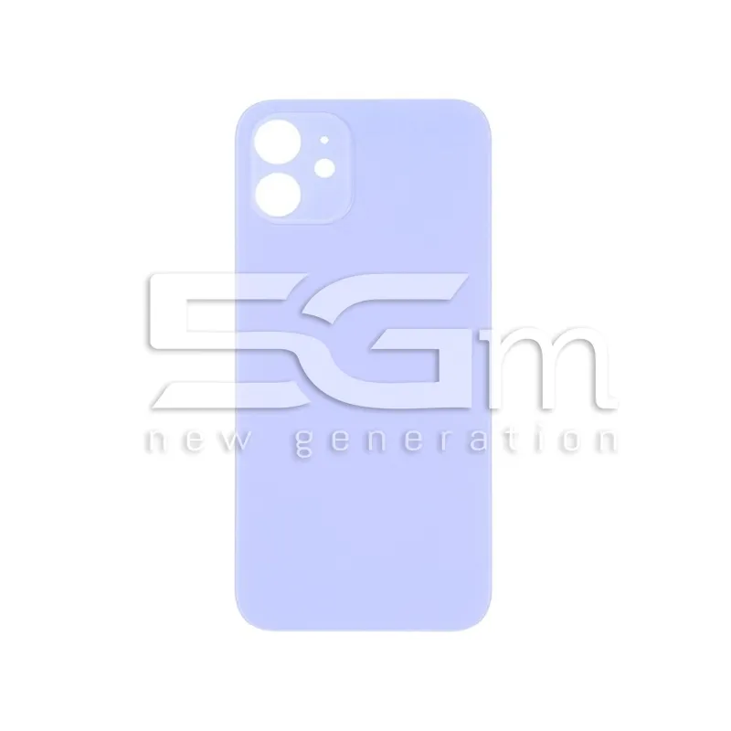 Coque Arrière Violette iPhone 12 Mini Grand Trou (Sans Logo) | 5G-M