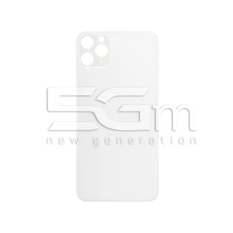 Hátlap Nagy Lyukkal Fehér iPhone 11 Pro Max (Logó Nélkül) | 5G-M