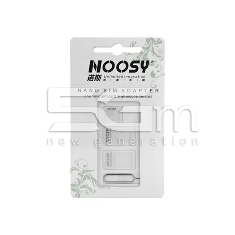 Noosy Adaptateur Nano SIM Blanc | 5G-M.com