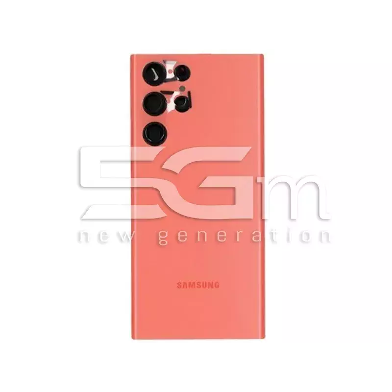 Retro Cover Rosso Samsung SM-S908 S22 Ultra Ori