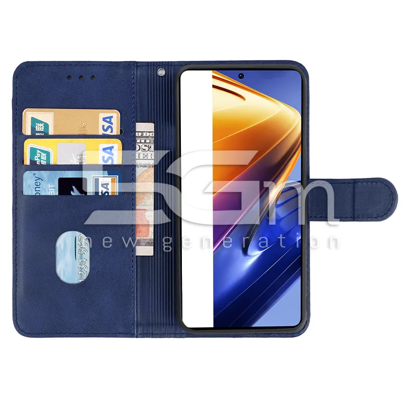 Kék Bőrtok Xiaomi Poco F4 GT | 5G-M Online Áruház