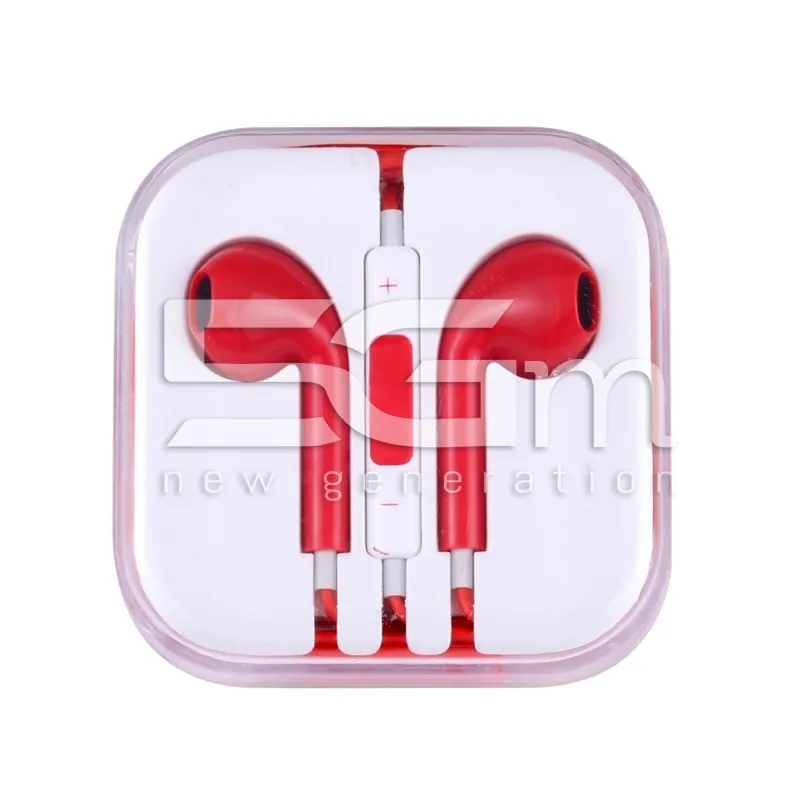 Écouteur Rouge Avec Prise Jack Audio | Boutique en ligne 5G-M