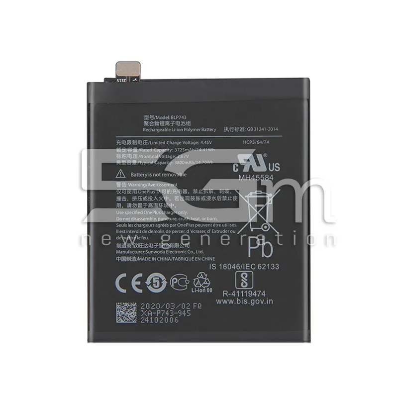 Batteria BLP743 3725 mAh OnePlus 7T | Store Online 5G-M