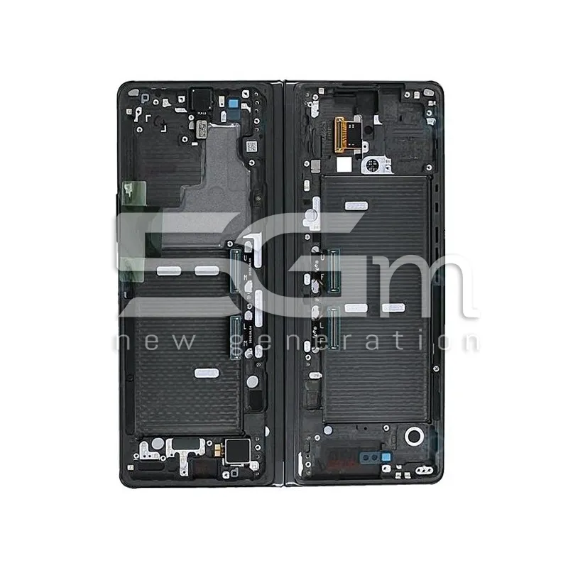 Ecra Tatil + Chassi Mystic Black - Blue Samsung SM-F916 Z Fold 2 Ori | Loja Online 5G-M