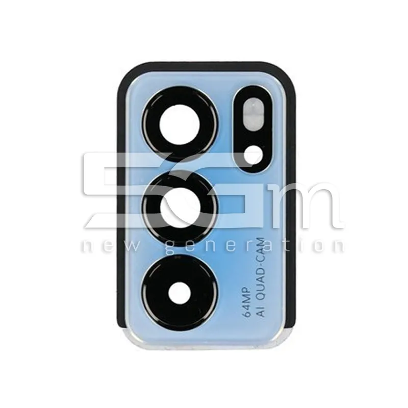 Vetrino Camera Posteriore + Frame Blu Oppo Reno 6 Pro 5G | Store Online 5G-M