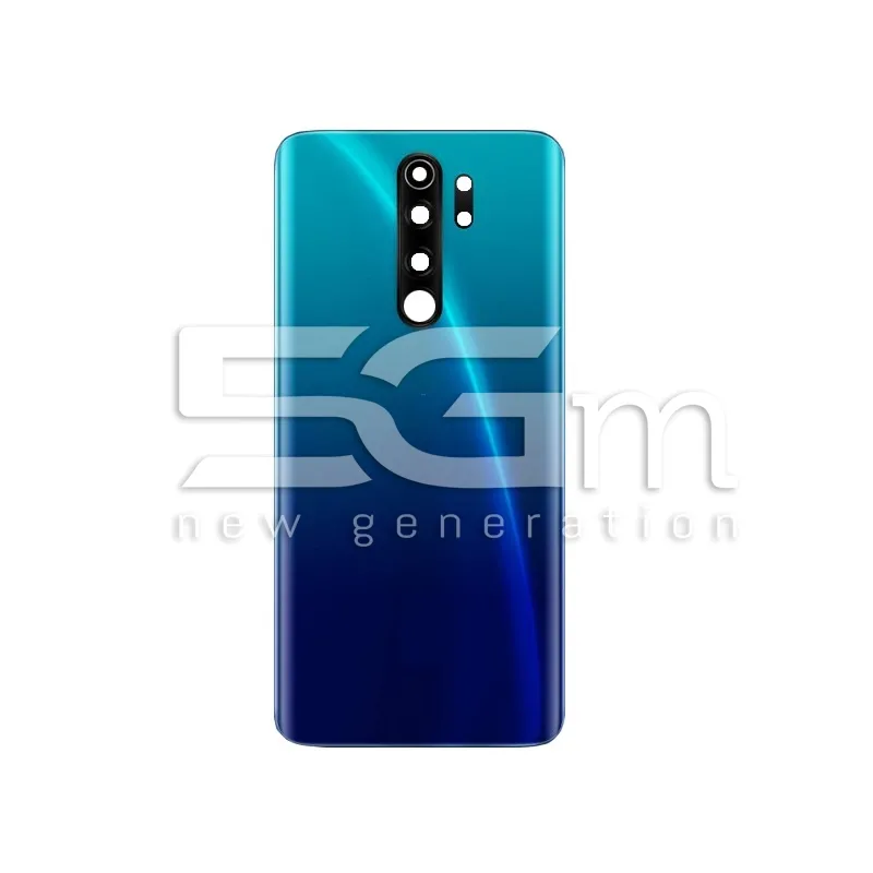 Retro Cover Blu + Vetrino Camera Xiaomi Redmi Note 8 Pro No Logo | Store Online 5G-M
