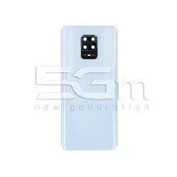 Rear Cover White + Camera Lens Xiaomi Redmi Note 9 Pro No Logo