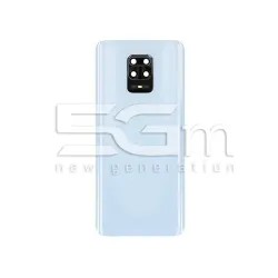 Retro Cover Bianco + Vetrino Camera Xiaomi Redmi Note 9 Pro No Logo | Store Online 5G-M
