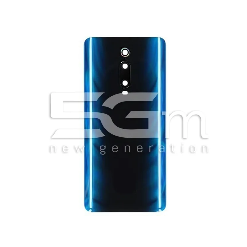 Retro Cover Blu + Vetrino Camera Xiaomi Mi9 T No Logo | Store Online 5G-M