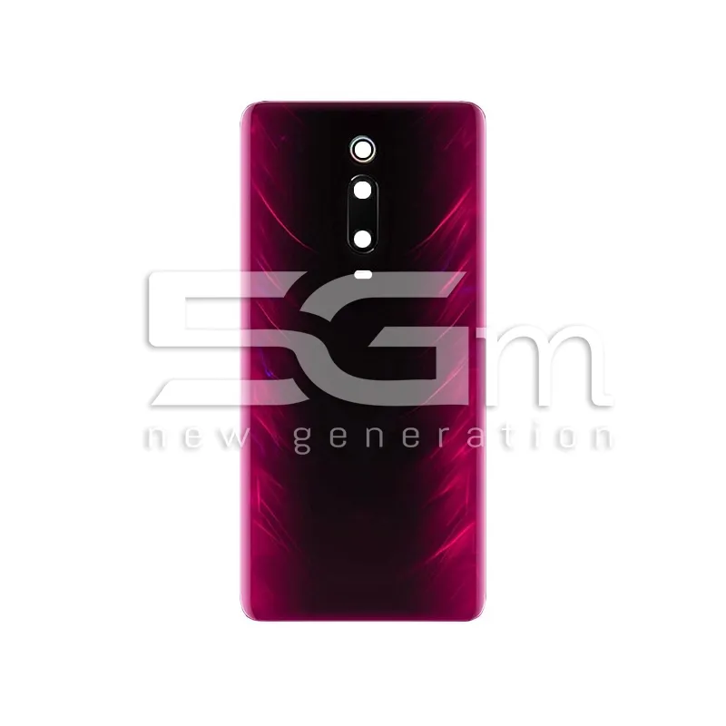 Cache Arrière Rouge + Vitre Caméra Xiaomi Mi9 T Sans Logo | 5G-M