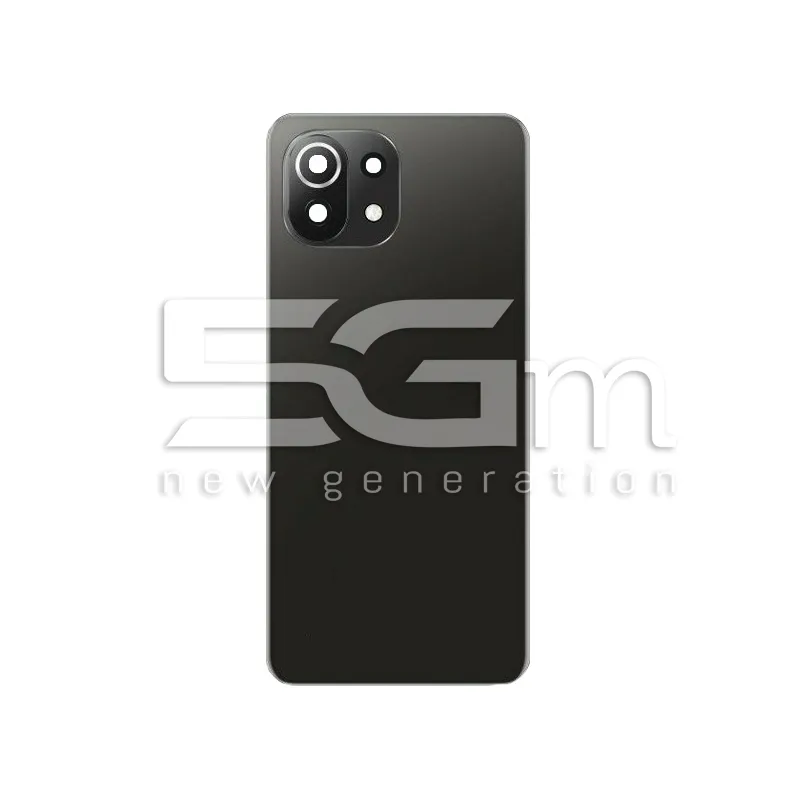 Retro Cover Nero + Vetrino Camera Xiaomi Mi 11 Lite - 11 Lite 5G No Logo | Store Online 5G-M