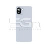 Retro Cover Bianco + Vetrino Camera Xiaomi Mi 11 Lite - 11 Lite 5G No Logo