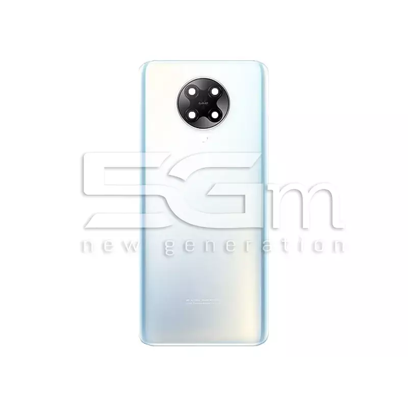 Rear Cover White + Camera Lens Xiaomi Poco F2 Pro No Logo