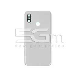 Заден капак + Стъкло на камерата Бял Xiaomi Mi8 Без лого | 5G-M.com