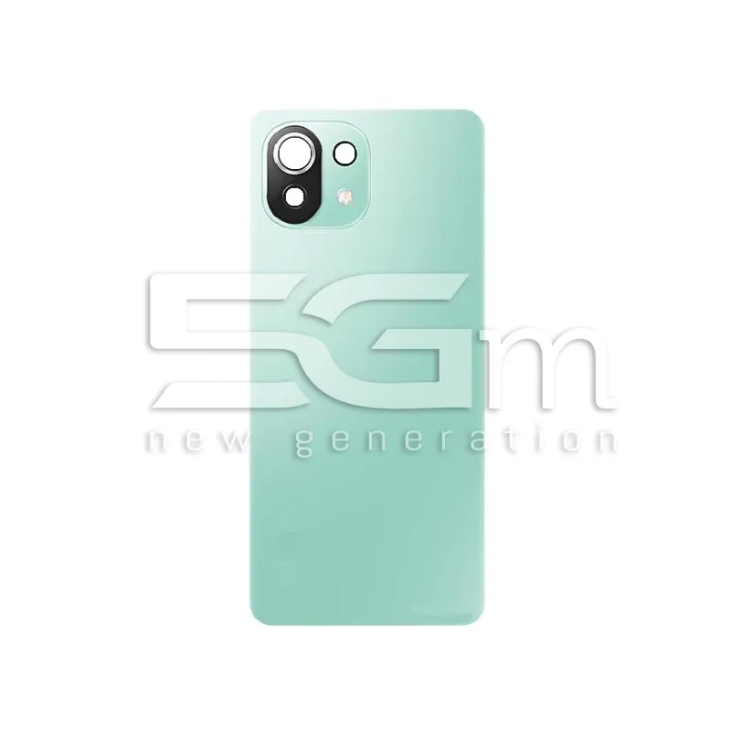 Hátlap Zöld + Kameraüveg Xiaomi Mi 11 Lite/11 Lite 5G No Logo | 5G-M
