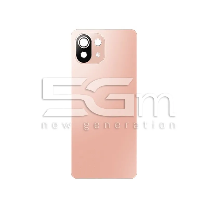 Rear Cover Pink + Camera Lens Xiaomi Mi 11 Lite - 11 Lite 5G No Logo