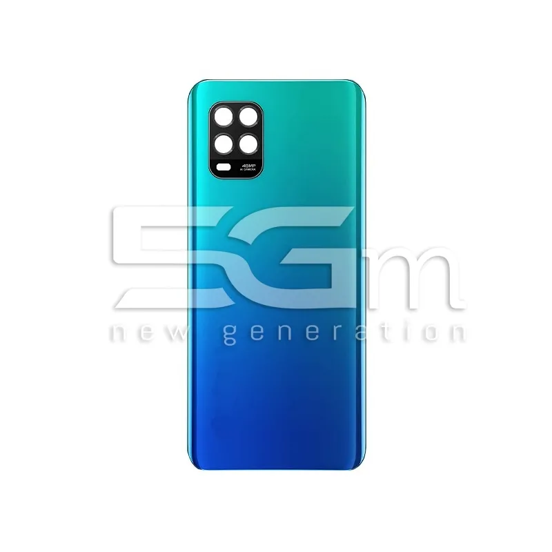 Coque Arrière Bleue + Verre de Caméra Xiaomi Mi 10 Lite Sans Logo | 5G-M