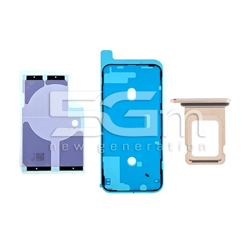 Rear Cover Full Parts Gold iPhone 12 Pro Max No Logo | Loja Online 5G-M