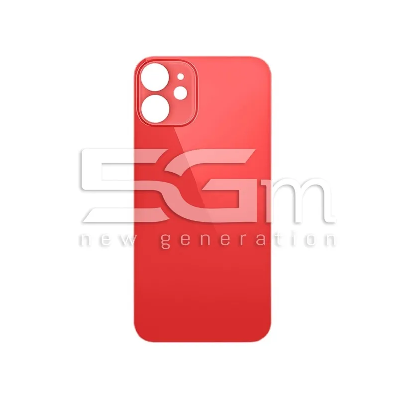 Rückabdeckung Rot iPhone 12 Großes Loch (Ohne Logo) | 5G-M Online-Shop
