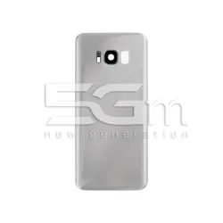 Achterklep Zilver + Cameraglas Samsung S8 Geen Logo | 5G-M.com