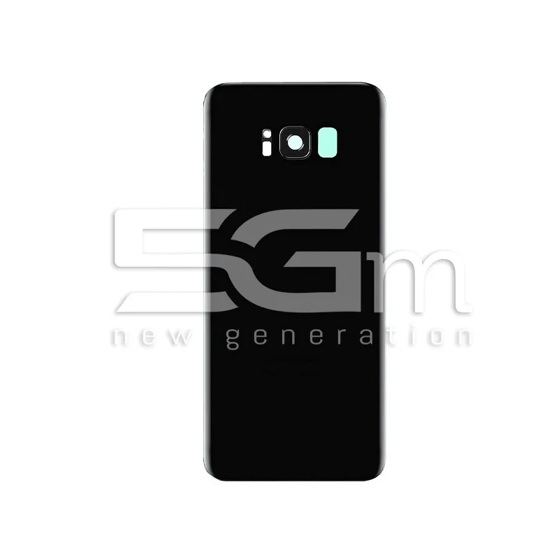 Retro Cover Nero + Vetrino Camera Samsung SM-G950F S8 No Logo | Store Online 5G-M