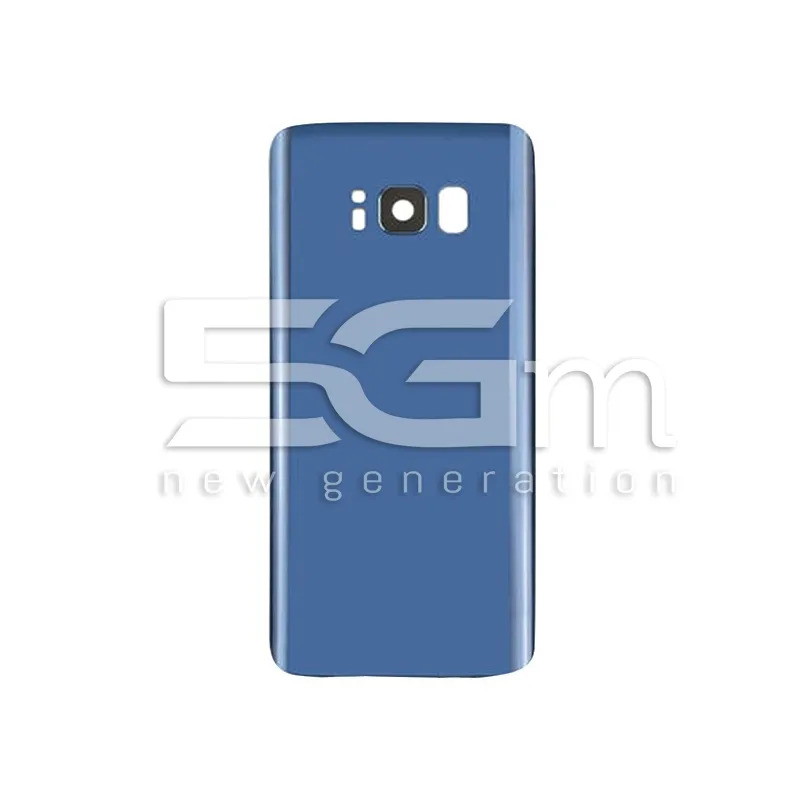 Rückabdeckung Blau + Kameraglas Samsung S8 SM-G950F Ohne Logo | 5G-M