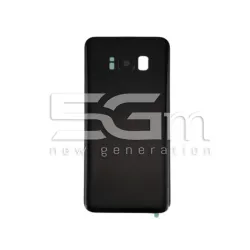 Coque Arrière Noir + Vitre Caméra Samsung S8+ SM-G955F Sans Logo | 5G-M