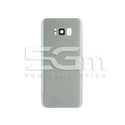 Заден капак Сребърен + Стъкло за камера Samsung SM-G955F S8+ Без лого | 5G-M