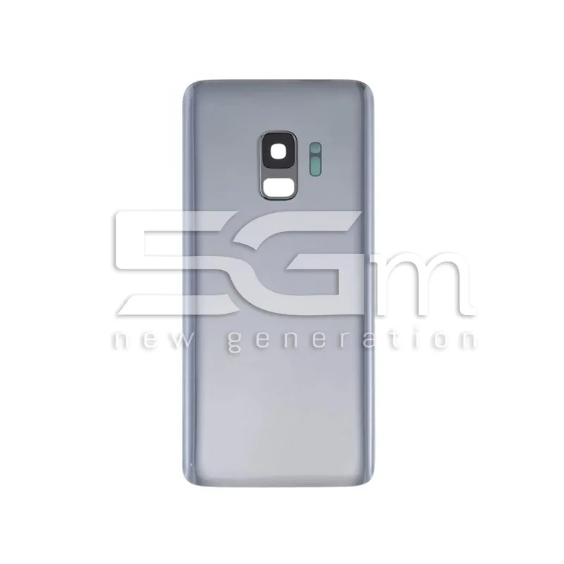 Rückdeckel Grau + Kameraglas Samsung SM-G960 S9 Ohne Logo | 5G-M