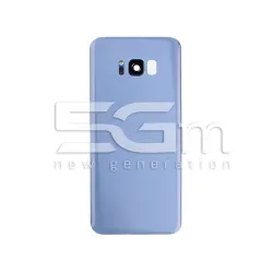 Achterkant Cover Blauw + Cameraglas Samsung SM-G955F S8+ No Logo