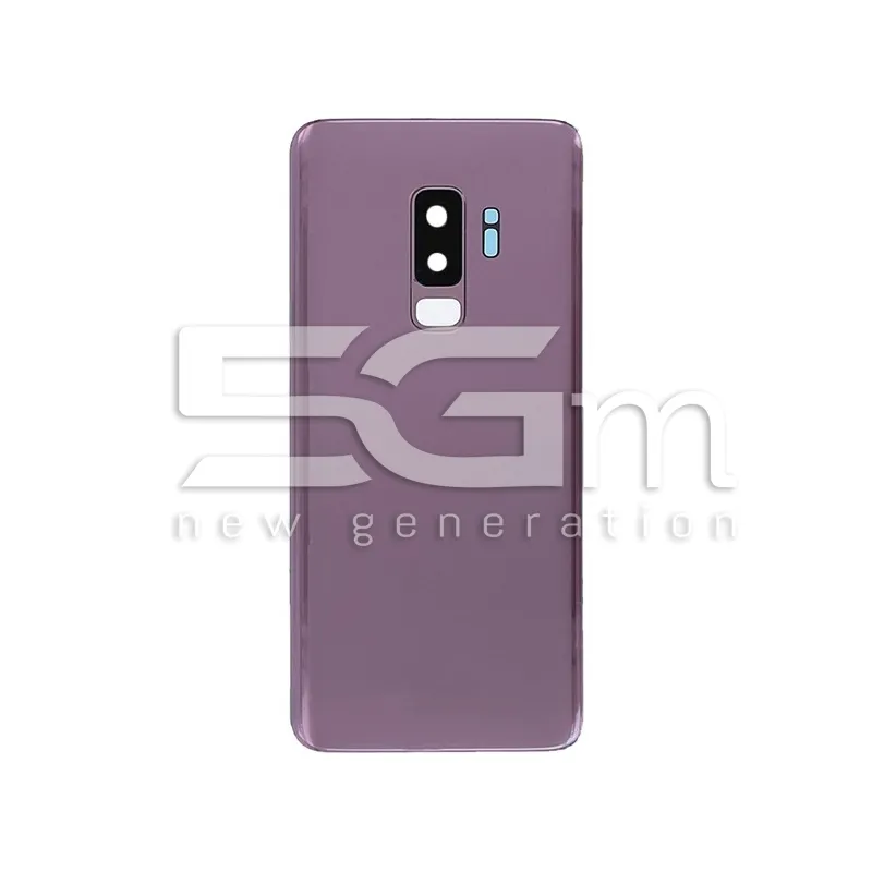 Coque Arrière Violette + Vitre Caméra Samsung S9 Plus Sans Logo