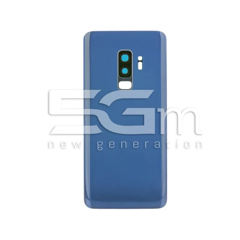 Cache Arrière Bleu + Vitre Caméra Samsung SM-G965 S9 Plus Sans Logo | 5G-M