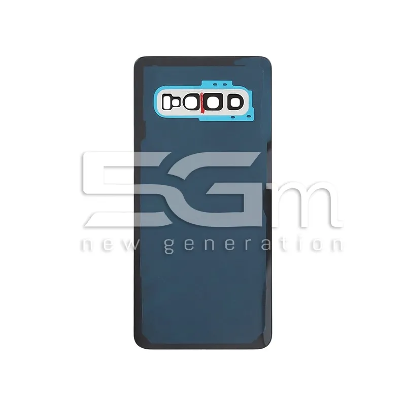 Rückseitenabdeckung Weiß + Kameraglas Samsung S10 Ohne Logo | 5G-M