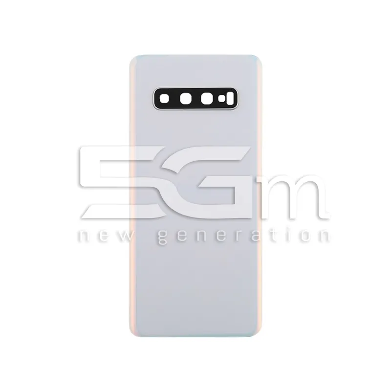 Retro Cover Bianco + Vetrino Camera Samsung SM-G973F S10 No Logo | Store Online 5G-M