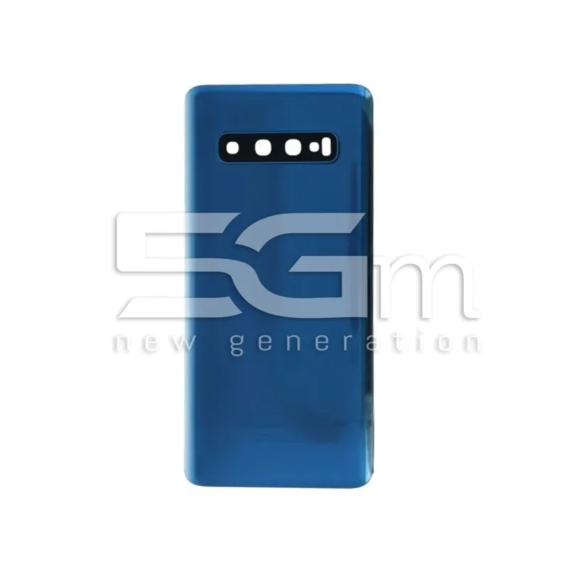 Retro Cover Blu + Vetrino Camera Samsung SM-G973F S10 No Logo | Store Online 5G-M