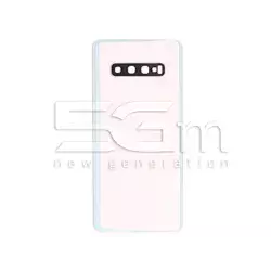Rear Cover White + Camera Lens Samsung SM-G975F S10 Plus No Logo