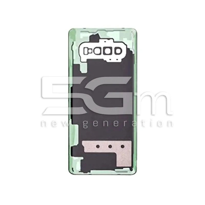 Cache Arrière Blanc + Verre Caméra Samsung SM-G975F S10 Plus Sans Logo | 5G-M