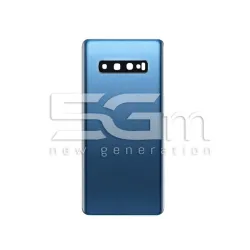 Cache Arrière + Vitre Caméra Bleu Samsung SM-G975F S10 Plus Sans Logo | 5G-M