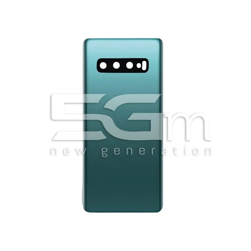 Rückabdeckung Grün + Kameraglas Samsung S10 Plus No Logo | 5G-M.com