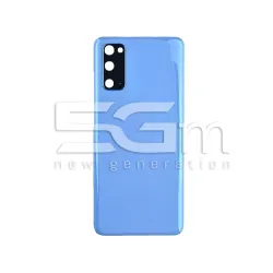 Coque Arrière Bleu + Vitre Appareil Photo Samsung SM-G980 S20 Sans Logo | 5G-M