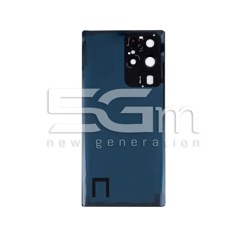 Rückseite Schwarz + Kameraglas Samsung SM-S908 S22 Ultra Ohne Logo | 5G-M