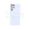 Samsung S22 Ultra Hátlap Fehér + Kamera Lencseüveg Logó Nélkül | 5G-M
