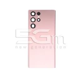 Cache Arrière Rose + Verre de Caméra Samsung S22 Ultra | 5G-M